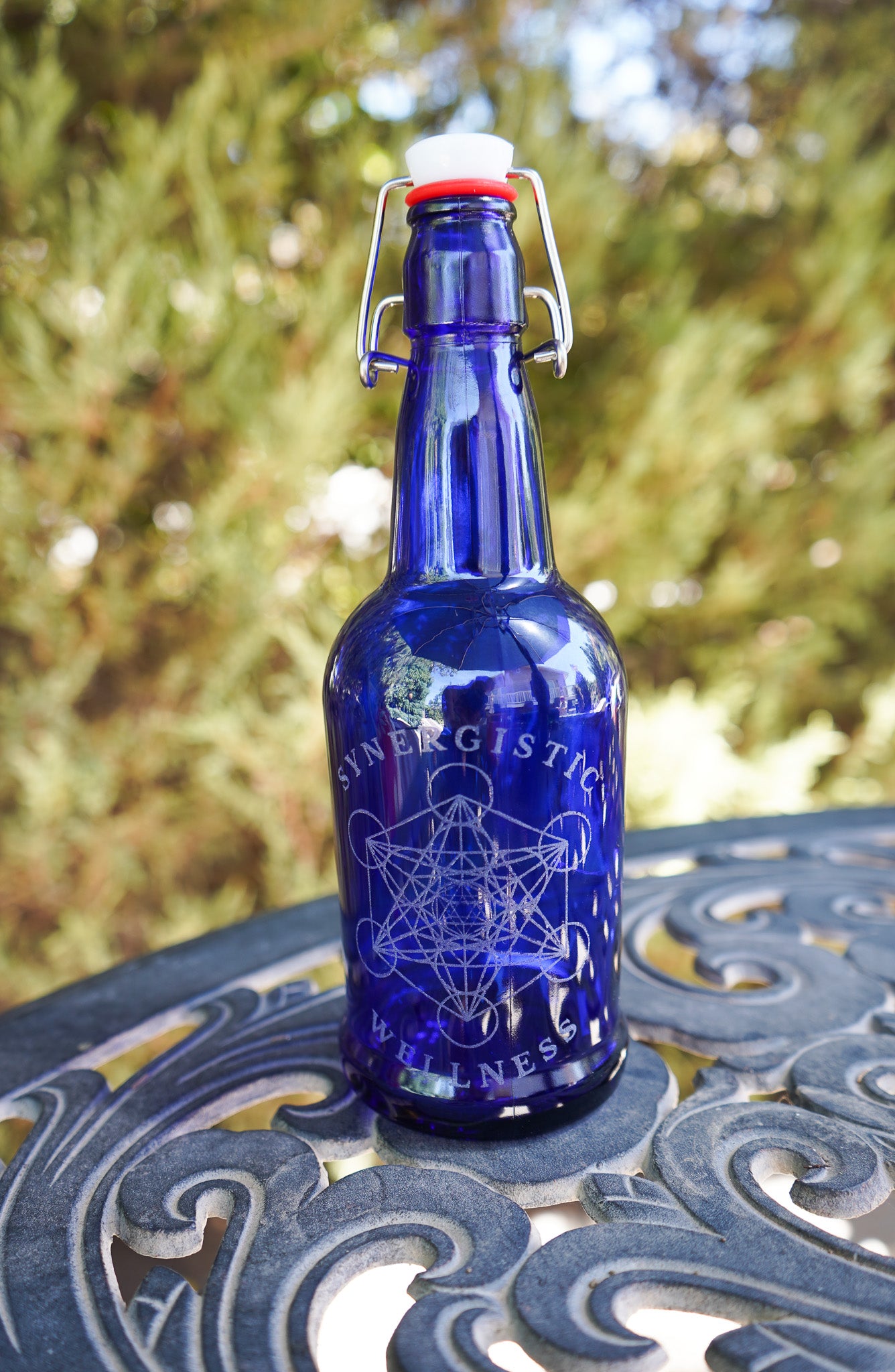 Cobalt Blue Synergistic Wellness Water Bottle 16oz