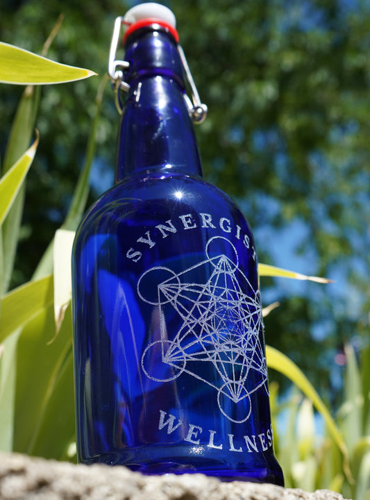 Cobalt Blue Synergistic Wellness Water Bottle 16oz
