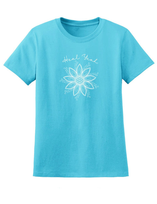 Women's 'Heal Yeah!' Flower Tee